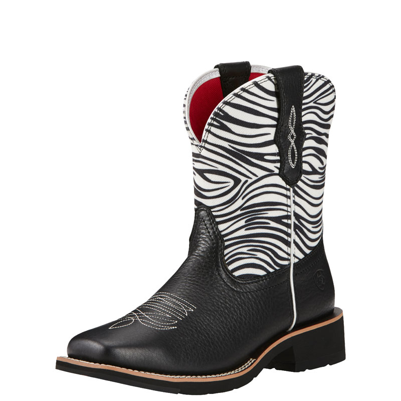 zebra cowgirl boots