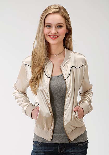 navy satin jacket ladies
