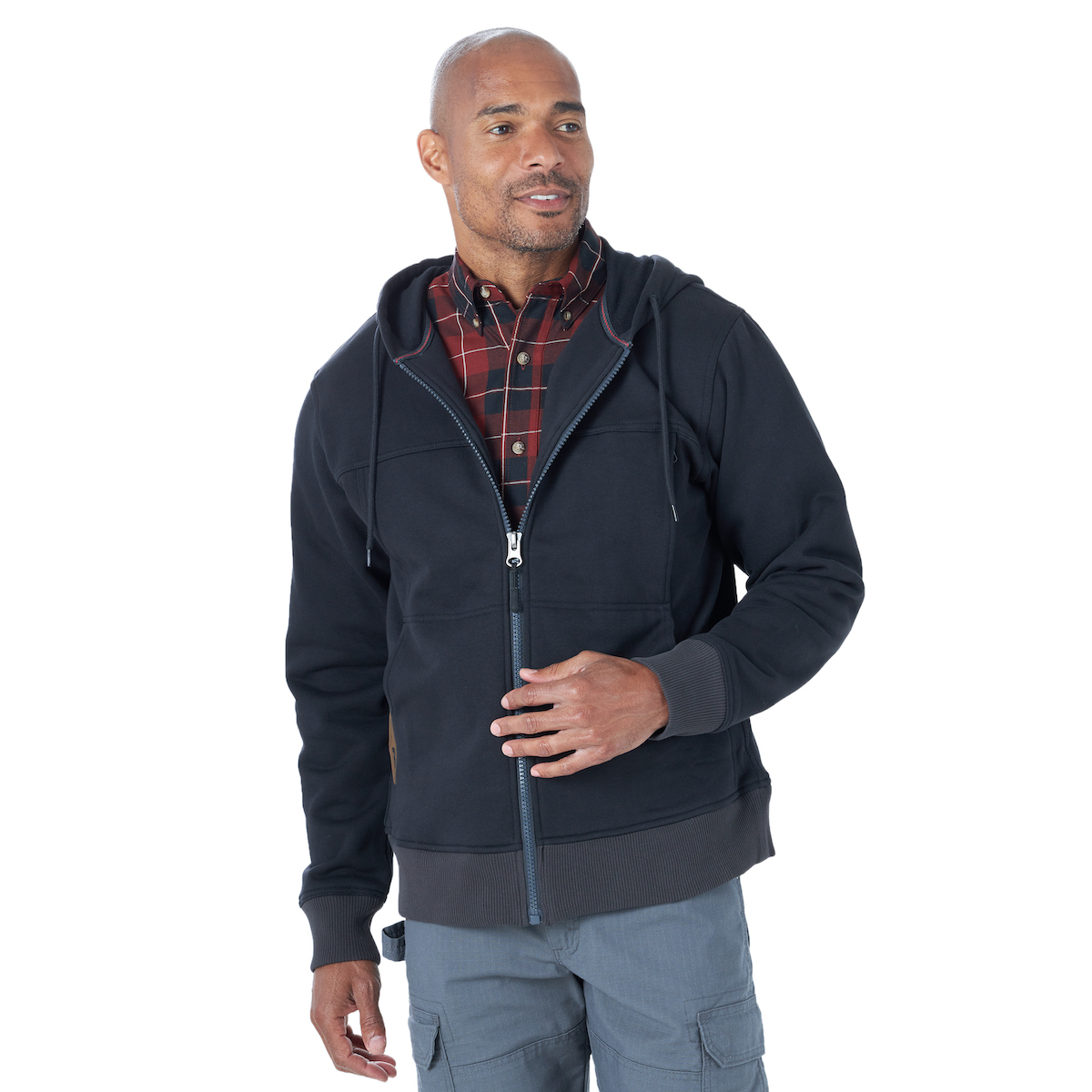 Wrangler® Men's Riggs Black Full Zip Sweatshirt | Dry Creek Western Wear