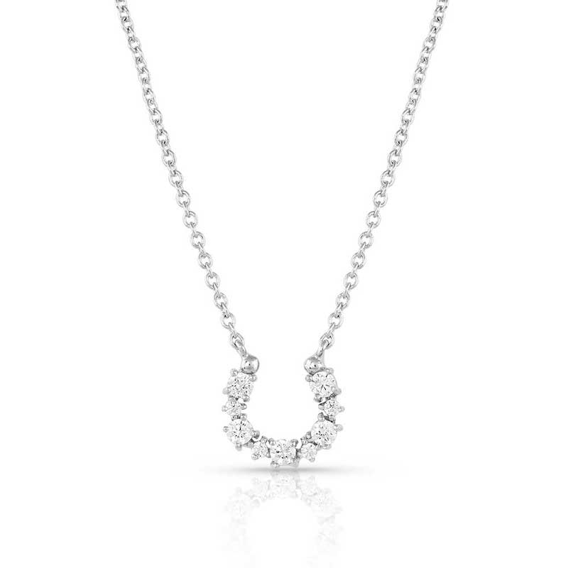 Montana® Silversmiths Longline Crystal Horseshoe Necklace | Dry Creek ...