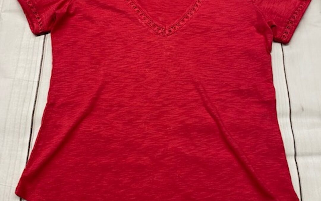Wrangler® Retro® Ladies Short Sleeve Raspberry T-Shirt