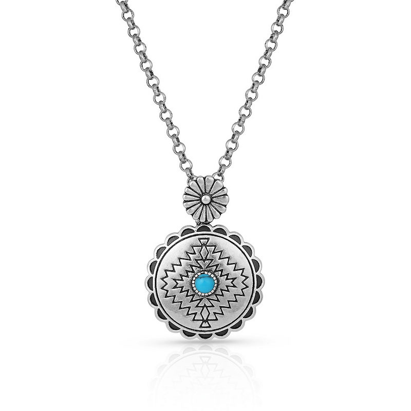 Montana® Silversmiths Center of the Storm Turquoise Necklace | Dry ...