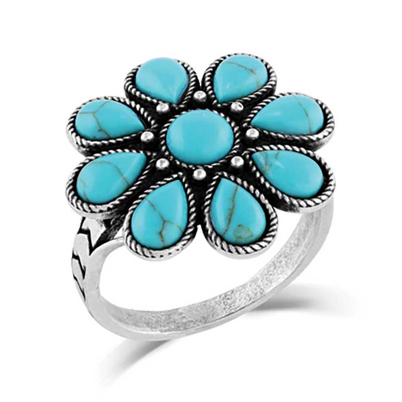 Sterling Silver Boho Turquoise Ring, Silver Rings, Statement Ring, Boh –  Indigo & Jade