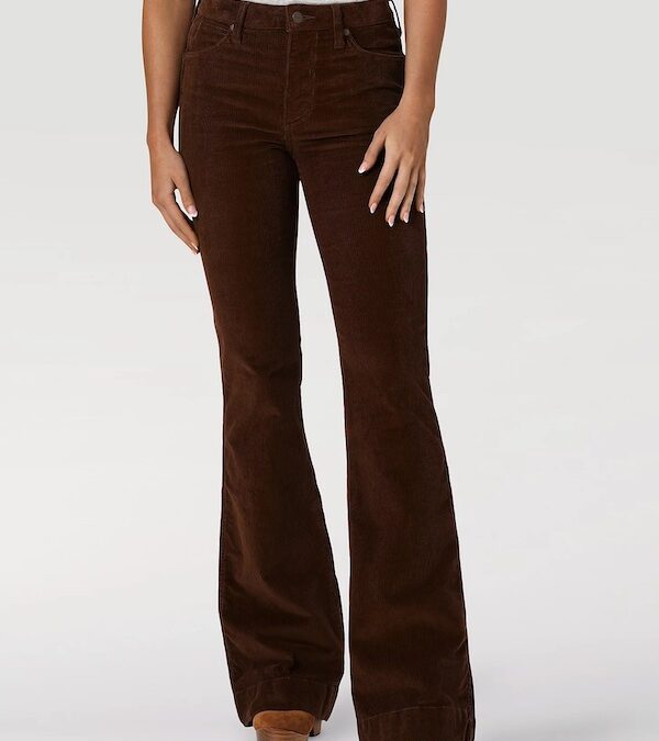 Wrangler Retro® Brooke Brown High Rise Corduroy Women’s Trouser Jean
