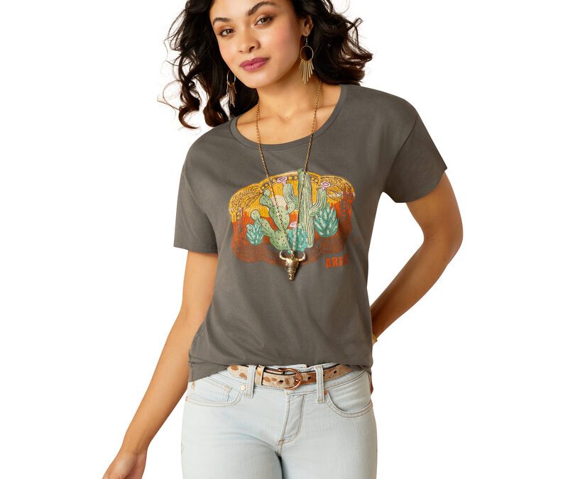 Ariat® Women’s Gray Buckle Up T-Shirt