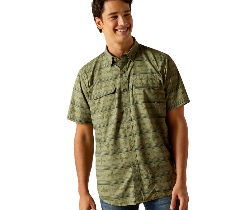 Ariat® Four Leaf Clover Ventek Outbound Fitted SS Men’s Shirt