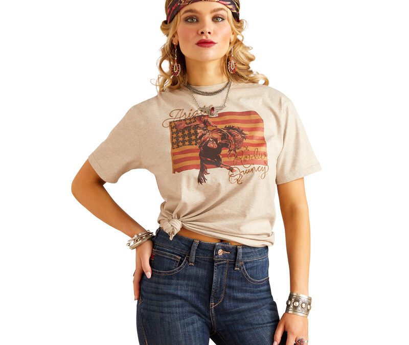 Ariat® Gold Flag Rodeo Quincy SS Women’s T-shirt