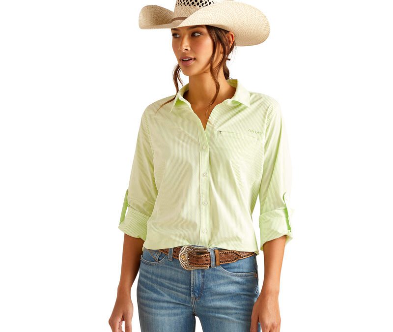 Ariat® Lime Stripe Ventek LS Women’s Shirt