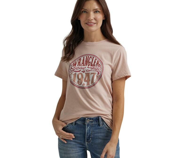 Wrangler® Peach Whip Heather Wrangler Retro® Women’s T-shirt