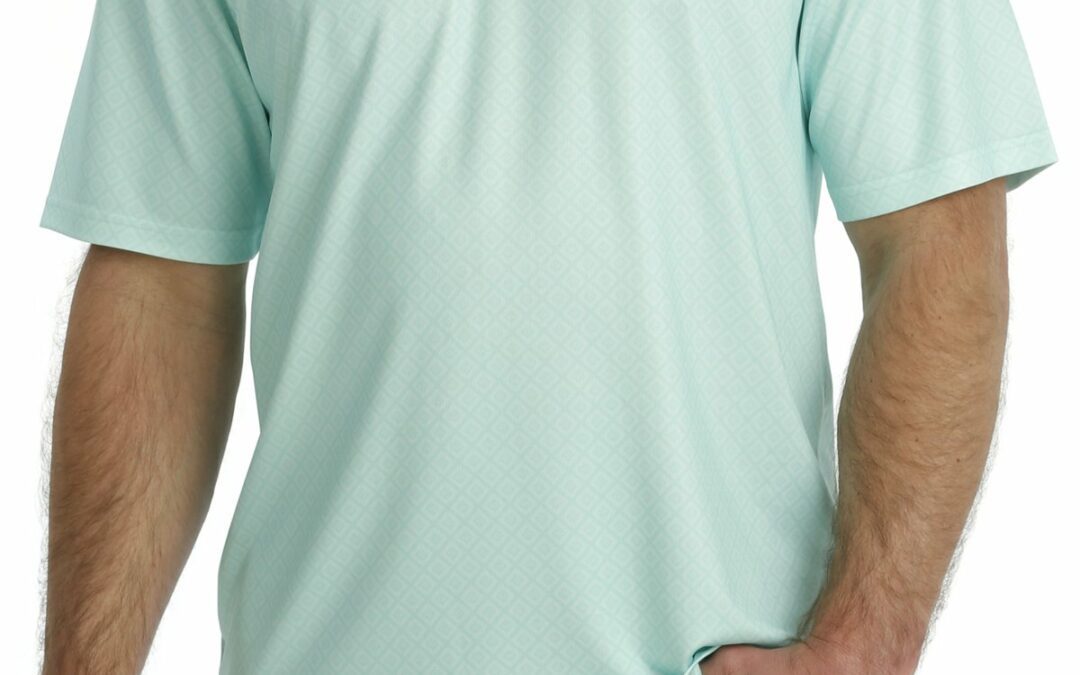 CINCH® Men’s Mint Short Sleeve ARENAFLEX Polo Shirt